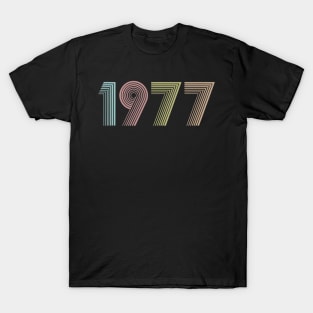 Vintage 1977 43nd Birthday Gift idea Men Women T-Shirt